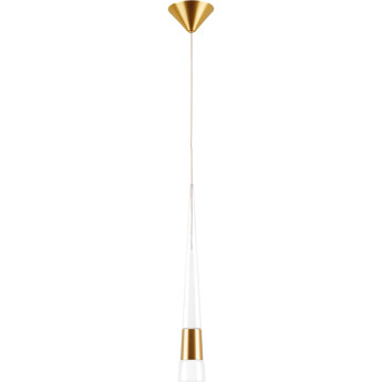 Люстра LIGHTSTAR CONE 757013 LED 5W 3000K золото/белый/прозрачный