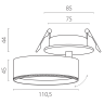 Светильник встраиваемый LIGHTSTAR ALTA PRO A5646RS